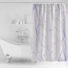 Abstract Shower Curtain for Bathroom 72" x 84" Purple Gradient Line Texture Shower Curtain with Hooks Polyester Waterproof Home Bathtub Decor view 3