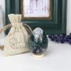 India Moss Agate Crystal Egg by Shelf & Stone. Moss Agate Gemstone Egg for Calm, Joy & Abundance. Handmade. Includes Stand. Great for Reiki/Meditation/Easter Dcor 2.25"H x 1.75"D 147g (Moss Agate) view 2