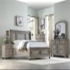 Bernards Prescott King Storage Bed Panel, Weathered Taupe Gray view 1