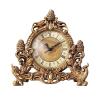 Table Clock European Style Retro Clock Creative Living Room Resin Table Clock Decoration Bedroom Study Silent Clock Decoration Crafts Clock view 1