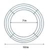 8 Pack Wire Wreath Frame 10 Inch Metal Form Ring for Crafts DIY Front Door Christmas New Year Valentines Wedding Garden Home Party Decoration With 38 Yard Paddle Wire view 4
