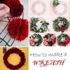 8 Pack Wire Wreath Frame 14 Inch Metal Wreath Form Ring for Crafts DIY Front Door Wreaths Christmas New Year Wreaths Valentines Wedding Garden Home Party Decoration with 38 Yard Paddle Wire view 3