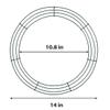 8 Pack Wire Wreath Frame 14 Inch Metal Wreath Form Ring for Crafts DIY Front Door Wreaths Christmas New Year Wreaths Valentines Wedding Garden Home Party Decoration with 38 Yard Paddle Wire view 4