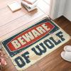 Abipuir Kichen Mats Floor Home Sweet Home Beware of Wolf Rug Boys Bedroom Decor Funny Sogns (Size : 40X60CM) view 1