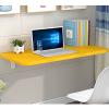 FERFXN Folding Wall-Mounted Drop-Leaf Table Wall Mounted Table Wall Mounted Folding Table Wall Mount Table Kitchen & Dining Table Desk Computer Desk Trestle Desk 80x50cm/31x20in Yellow view 1