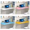 FERFXN Folding Wall-Mounted Drop-Leaf Table Wall Mounted Table Wall Mounted Folding Table Wall Mount Table Kitchen & Dining Table Desk Computer Desk Trestle Desk 80x30cm/31x12in Pink view 3