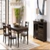 Bernards Bellamy Lane 20" Wide Ladder Back Side Chair with 4 Legs in Chocolate Brown Furniture view 2