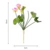 NOLITOY 2pcs Artificial Lotus Flowers, Mini Silk Water Lily for Floral Arrangement Wedding Office Home Table Decor, Dark Pink view 3