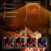 R.W.FLAME Electric Fireplace Heater 17" with Remote Control, Cathedral Stylish, Different Flame Effects and Log Set Colors, Adjustable Brightness and Heating Mode, Overheating Safe Design view 4