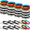 Deekin 60 Pcs Gay Pride Silicone Bracelet Bulk Rainbow Wristband LGBT Rainbow Bracelets Party Favor Gifts for Parades Festival view 1