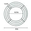 8 Pack Wire Wreath Frame 8 Inch Metal Wreath Form Ring for Crafts DIY Front Door Wreaths Christmas Valentines Wedding Home Party Decoration with 38 Yard Paddle Wire UltraOutlet Artificial Garlands view 4