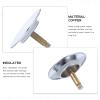 Bath Drain Stopper Copper Bathtub Plug for Easy Installation Design Prevents Hair Blockages Replacement for Old Stoppers Bathroom and Tub view 4
