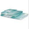 3 Piece Bath Towel Set, Ombre Turquoise Marble Luxury Towels Set for Bathroom Soft Bath Shower Towels Absorbent Bathroom Towels(1Bath Towel 1Hand Towel 1Washcloth) Yellow Lines Modern Boho Art view 2