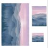 3 Piece Bath Towel Set, Ombre Peak Mountains Luxury Towels Set for Bathroom Soft Bath Shower Towels Absorbent Bathroom Towels(1Bath Towel 1Hand Towel 1Washcloth) Forest Clouds Landscape Silhouette view 1