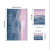 3 Piece Bath Towel Set, Ombre Peak Mountains Luxury Towels Set for Bathroom Soft Bath Shower Towels Absorbent Bathroom Towels(1Bath Towel 1Hand Towel 1Washcloth) Forest Clouds Landscape Silhouette view 4