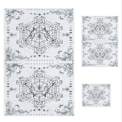 3 Piece Bath Towel Set, Butterfly Flower Luxury Towels Set for Bathroom Soft Bath Shower Towels Absorbent Bathroom Towels(1Bath Towel 1Hand Towel 1Washcloth) Abstract Geometric Lines Sun Stars Gray