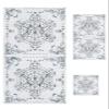 3 Piece Bath Towel Set, Butterfly Flower Luxury Towels Set for Bathroom Soft Bath Shower Towels Absorbent Bathroom Towels(1Bath Towel 1Hand Towel 1Washcloth) Abstract Geometric Lines Sun Stars Gray view 1