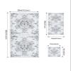 3 Piece Bath Towel Set, Butterfly Flower Luxury Towels Set for Bathroom Soft Bath Shower Towels Absorbent Bathroom Towels(1Bath Towel 1Hand Towel 1Washcloth) Abstract Geometric Lines Sun Stars Gray view 4