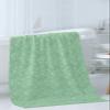 3 Piece Bath Towel Set, White Lines Flowers Leaves Luxury Towels Set for Bathroom Soft Bath Shower Towels Absorbent Bathroom Towels(1Bath Towel 1Hand Towel 1Washcloth) Rustic Floral Green Backdrop view 3