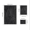 3 Piece Bath Towel Set, Abstract Mountains Lines Luxury Towels Set for Bathroom Soft Shower Towels Absorbent Bathroom Towels(1Bath Towel 1Hand Towel 1Washcloth) Minimalism Geometric Art Black White view 4