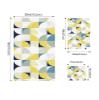 3 Piece Bath Towel Set, Middle Ages Color Block Luxury Towels Set for Bathroom Soft Bath Shower Towels Absorbent Bathroom Towels(1Bath Towel 1Hand Towel 1Washcloth) Art Geometry Northern Europe view 4