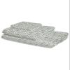 3 Piece Bath Towel Set, Boho Art Geometric Luxury Towels Set for Bathroom Soft Bath Shower Towels Absorbent Bathroom Towels(1Bath Towel 1Hand Towel 1Washcloth) Abstract Rustic Gray Ethnic Plaid view 2