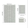 3 Piece Bath Towel Set, Boho Art Geometric Luxury Towels Set for Bathroom Soft Bath Shower Towels Absorbent Bathroom Towels(1Bath Towel 1Hand Towel 1Washcloth) Abstract Rustic Gray Ethnic Plaid view 4