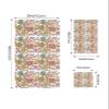 3 Piece Bath Towel Set, Colorful Flowers Luxury Towels Set for Bathroom Soft Bath Shower Towels Absorbent Bathroom Towels(1Bath Towel 1Hand Towel 1Washcloth) Abstract Leaves Lines Seasonal Floral view 4