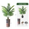 Artificial Tree in American Flag Planter, Fake Areca Tropical Palm Silk Tree for Indoor and Outdoor Home Decoration - 66" Overall Tall (Plant Pot Plus Tree) view 3