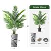 Artificial Tree in Black & White Close Up Planter, Fake Areca Tropical Palm Silk Tree for Indoor and Outdoor Home Decoration - 66" Overall Tall (Plant Pot Plus Tree) view 3