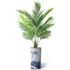 Artificial Tree in Blue Flower and Paint Texture Planter, Fake Areca Tropical Palm Silk Tree for Indoor and Outdoor Home Decoration - 66" Overall Tall (Plant Pot Plus Tree) view 2