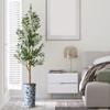 Artificial Tree in Blue and White Planter, Fake Olive Silk Tree for Indoor and Outdoor Home Decoration - 68" Overall Tall (Plant Pot Plus Tree) view 3