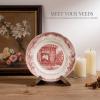 ANBOXIT 4.5 Inch Plate Stand Display - Wooden Picture Frame Holder, Decorative Table Top Easel view 2