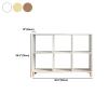 CraftThink Cube Storage Organizer, 6-Cube Storage Bookcase Wood Shelf Standing Display Bookshelf with 2 Tier Shelves 4 Legs for Living Room Play Room Office (Brown 36.5" L x 12" D x 29.5" H) view 2