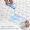 Twin XL Size Waterproof Mattress Protector Fitted Quilted Mattress Pad Cover with Deep Pocket Up to 15'' view 2