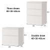 Bedside Table White Modern, Nightstand with Drawer Modern, Night Stand for Bedrooms, Side Table with Storage for Living Room, for Bedroom, Room Dorm, Office view 3