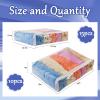 25Pcs Clear Vinyl Zippered Storage Bags - Blanket & Bed Sheet Organizer for Closet Linen & Sweater view 2