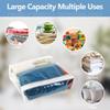 25Pcs Clear Vinyl Zippered Storage Bags - Blanket & Bed Sheet Organizer for Closet Linen & Sweater view 4