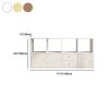 CraftThink Cube Storage Organizer, 8-Cube Storage Bookcase Wood Bookcase with 3 Doors and 2 Drawers Shelf Standing Display for Living Room Play Room Office (Brown 47.5" L x 12" D x 24.5" H) view 2