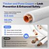 DELLA 25 Ft Mini Split Line Set, Includes 3/8" & 1/4" O.D. Copper Pipes with Flared Nuts and a 3/8" Thick White PE Insulated Coil, Perfect for Mini Split AC and Other HVAC Systems view 3