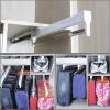 Adjustable Clothing Organizer Holder - Closet Organizer Rack For Pants And Coat, Pull Out Closet Clothes Hanger Rail, Extendable Closet Rod 30-60cm, Wardrobe Clothing Rail, Load 25kg ( Size : 550mm/21 view 3
