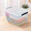 Asking 4-Pack Clear Large 50 L Plastic Storage Boxes, Plastic Storage Bins with Wheels view 4