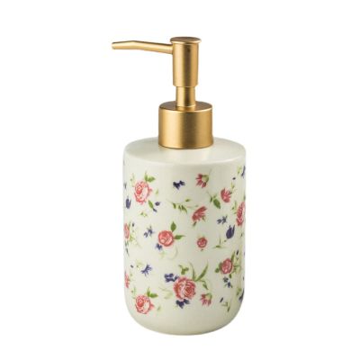 Ceramics Countertop Soap Dispenser Liquid Soap Pump Bottle Kitchen, Bathroom Refillable Liquid Hand Dish Lotion (Color : A, Size : 320ml)