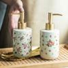 Ceramics Countertop Soap Dispenser Liquid Soap Pump Bottle Kitchen, Bathroom Refillable Liquid Hand Dish Lotion (Color : A, Size : 320ml) view 3