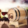 1.5L Whiskey Barrel Dispenser Large Capacity Pine Wood Aging Barrels Retro Red Wine Barrel Bucket Keg Storage Container with Bracket Faucet,for Wine Brandy Whiskey Tequila(9.4x6.3x9.1in )(1.5L) view 4