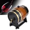 3L Whiskey Barrel Dispenser Large Capacity Oak Wood Aging Barrels Retro Red Wine Barrel Bucket Keg Storage Container with Bracket Faucet,for Wine Brandy Whiskey Tequila(11.8 x 7.5 x 9.8 inch) view 4