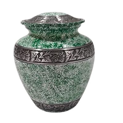 Ashes Urns Jar for Humans Body Funeral Ashes Storage Box Aluminum Engraved Funeral Pot & Cremation Jar by V.M. Handicraft
