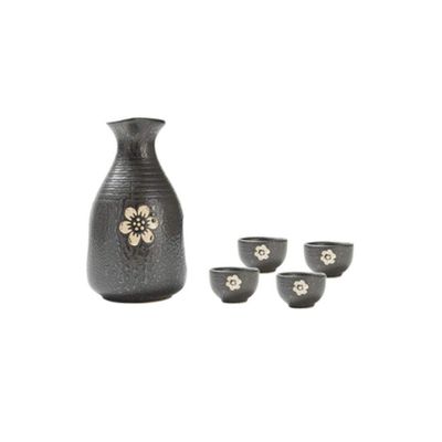 Japanese Style Ceramic Sake Set Hand Painted Sake Cups Set Porcelain Wine Glasses Pottery Winepots A28