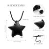 mingkejw Moon Star Urn Necklace for Ashes Cremation Jewelry for Women Men Stainless Steel Memorial Necklaces Ash Holder for Human Pets Keepsake Jewelry for Loved Ones with Fill Tool view 3
