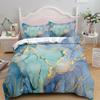 Albideyaa Purple Lilac Marble Comforter Cover Set King Size Watercolor Abstract Art Marbling Bedding Duvet Cover Set Modern Soft Kids Adult Quilt Cover Set with 2Pillowcase view 3